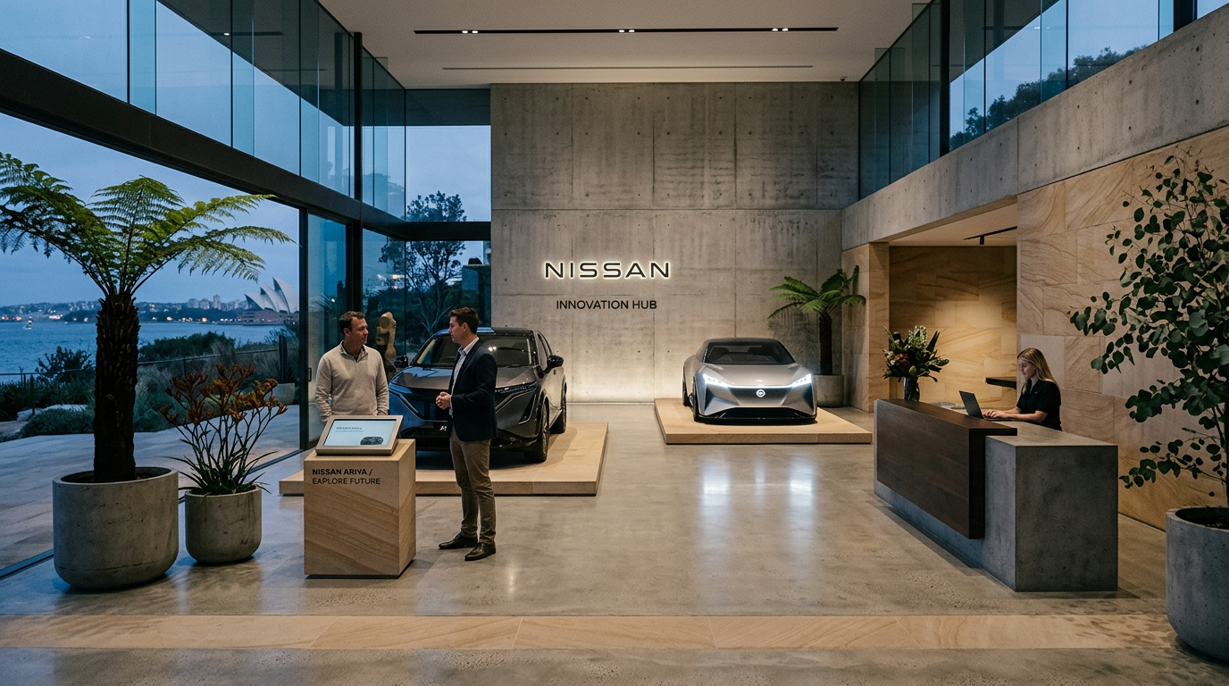Nissan service showroom